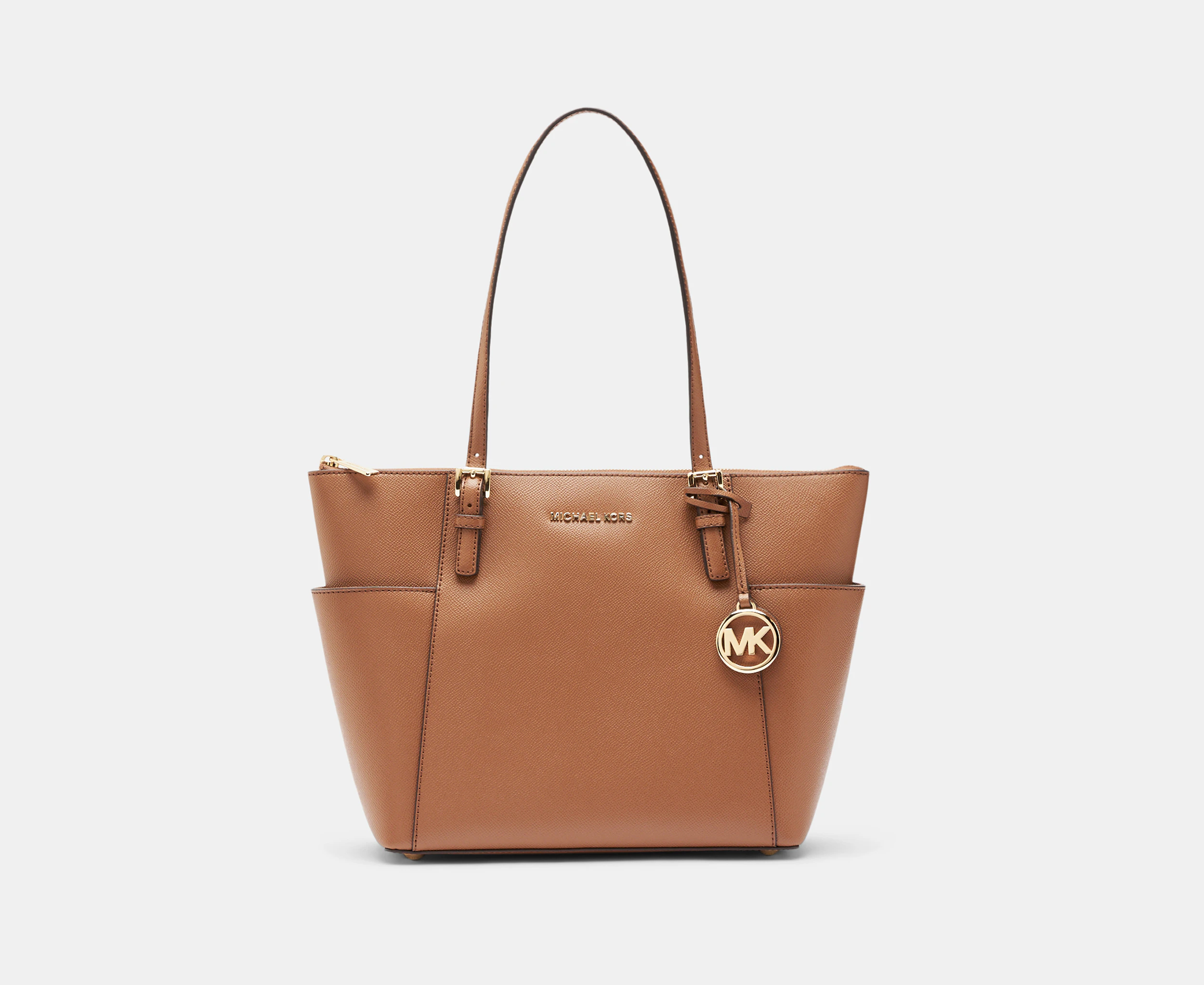 Michael Kors Jet Set East West Leather Tote Bag - Luggage