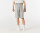 Adidas Youth Essentials Big Logo Cotton Shorts - Medium Grey Heather/White