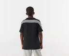 Adidas Youth Future Icons 3-Stripes Tee / T-shirt / Tshirt - Black/White