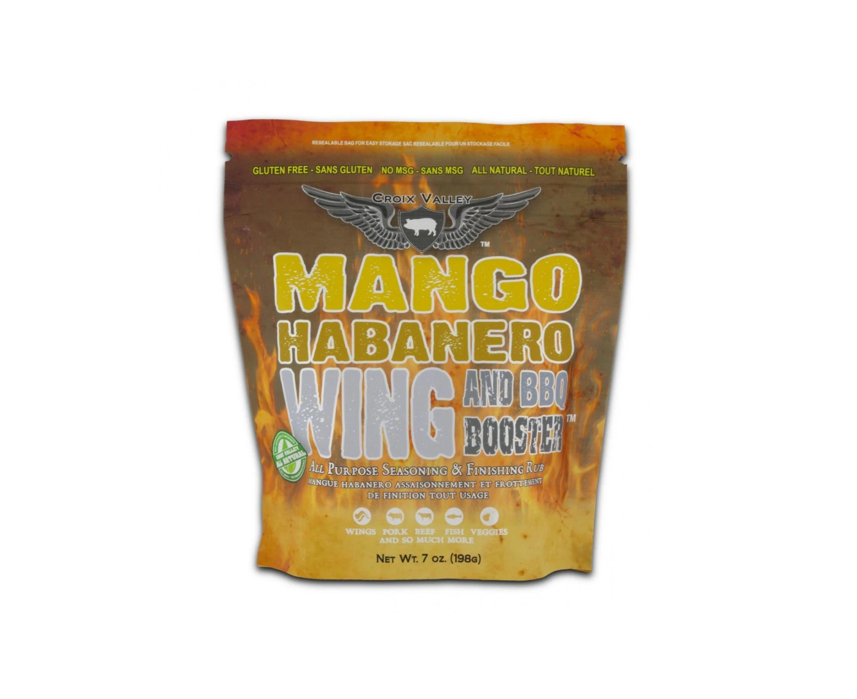 Croix Valley Mango Habanero Wing and BBQ Booster 198g x 1