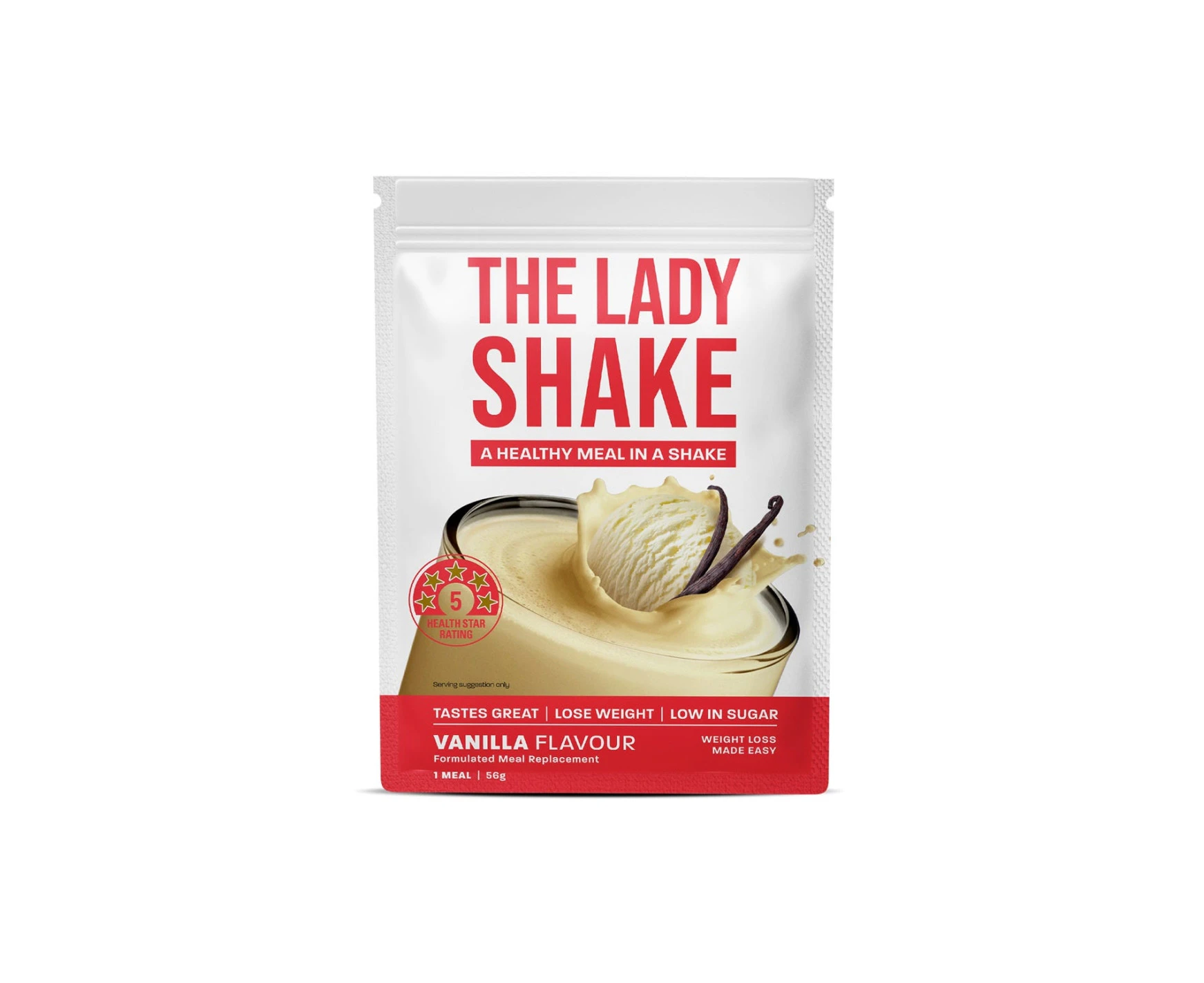 The Lady Shake Formulated Meal Replacement Vanilla 56g x 1