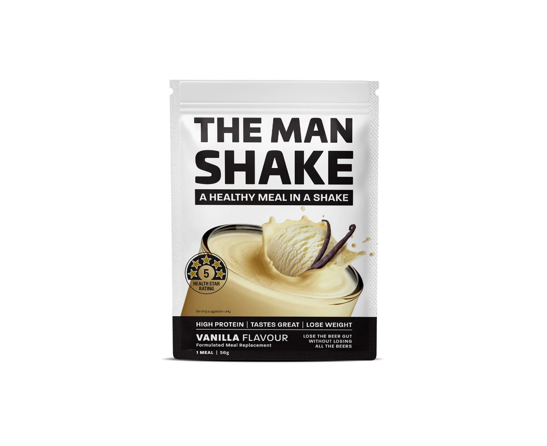 The Man Shake Formulated Meal Replacement Vanilla 56g x 1