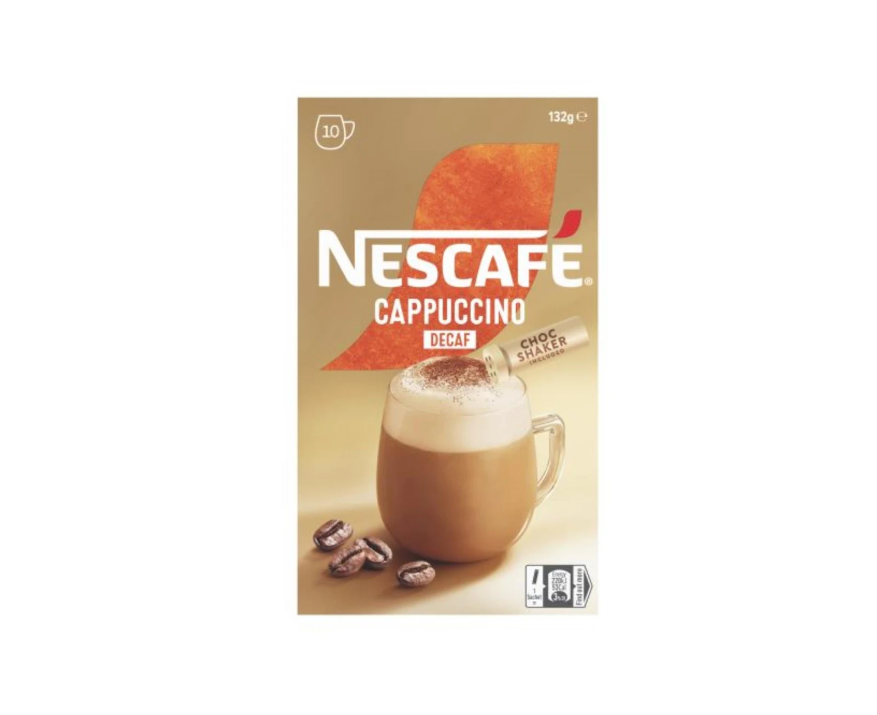 Nescafe Decaffeinated Cappuccino Sachets 10 Pack x 4