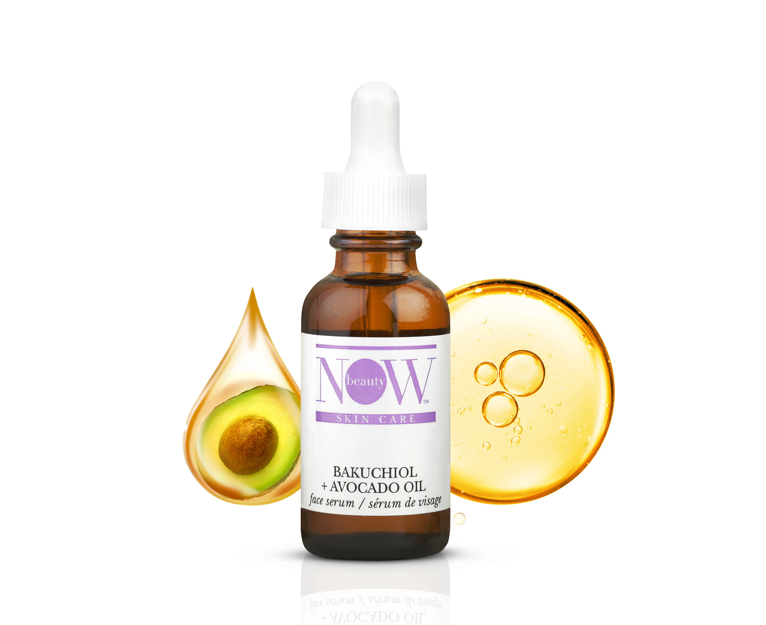 Bakuchiol Plus Avocado Oil Serum by NOW Beauty for Unisex - 1 oz Serum