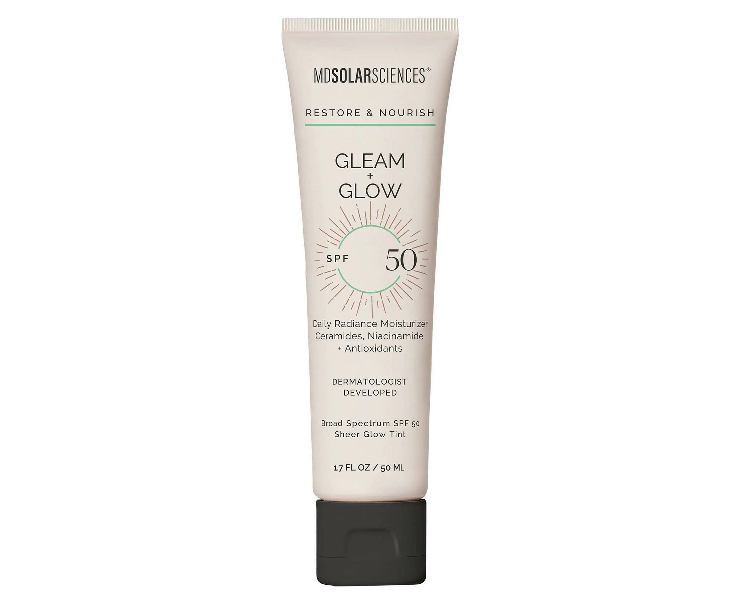 Gleam Plus Glow SPF 50 by MDSolarSciences for Women - 1.7 oz Moisturizer