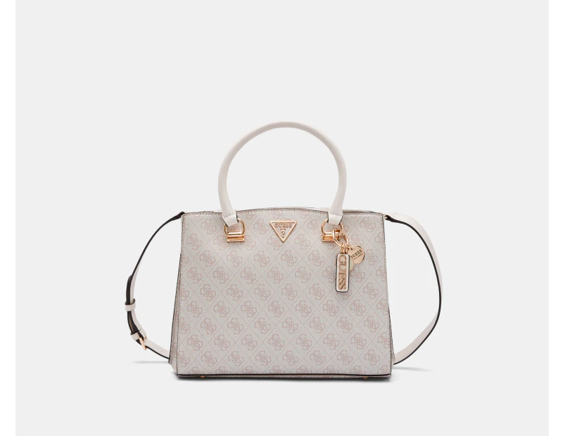 GUESS Noelle Girlfriend Satchel Bag - Dove Logo