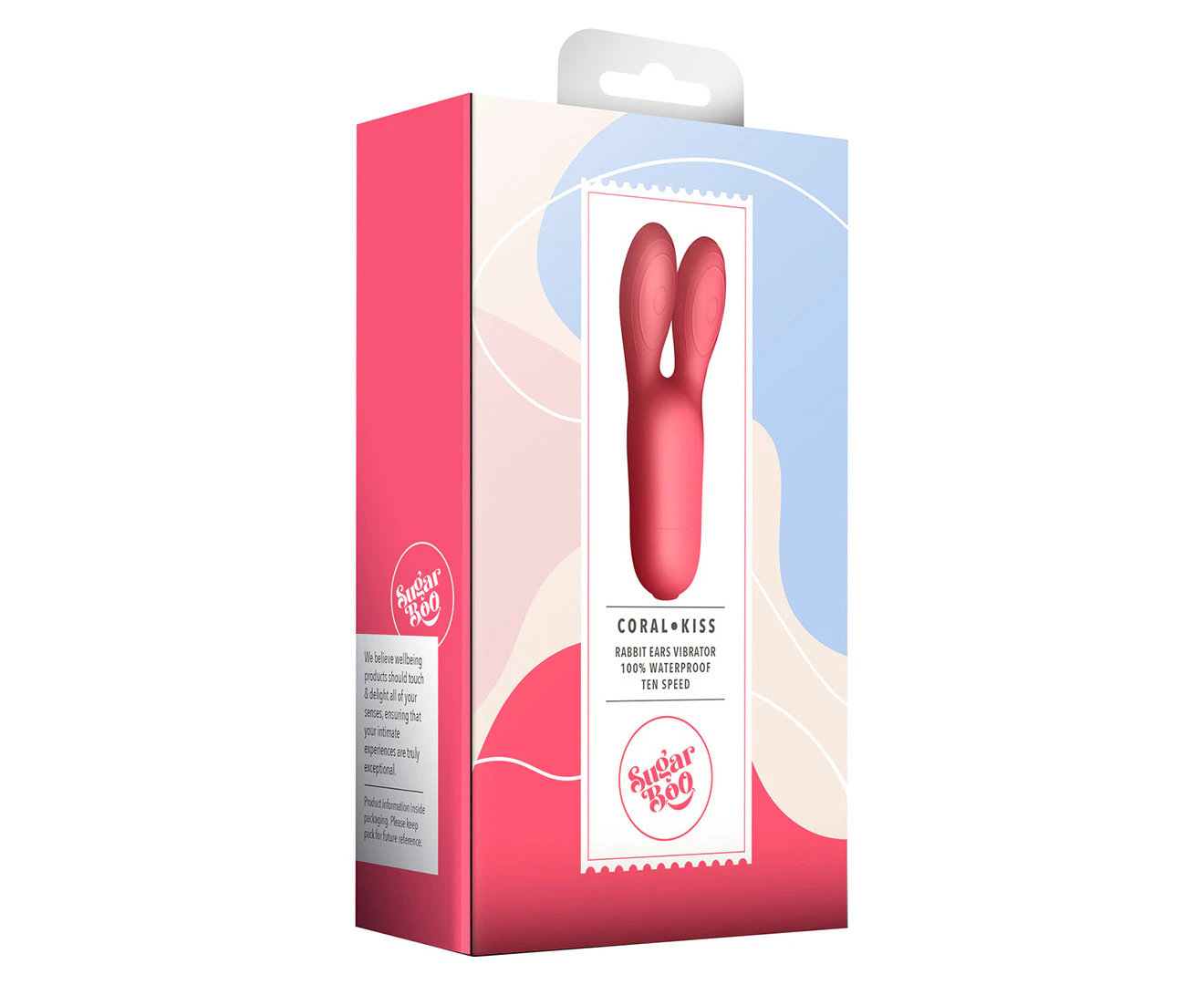 SugarBoo Coral Kiss Rabbit Vibrator - Red