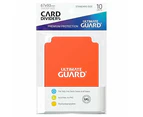 2 Packs Ultimate Guard Orange Card Dividers (10) Standard Size Individual Pack