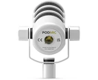 Rode PodMic White Dynamic Podcasting Microphone