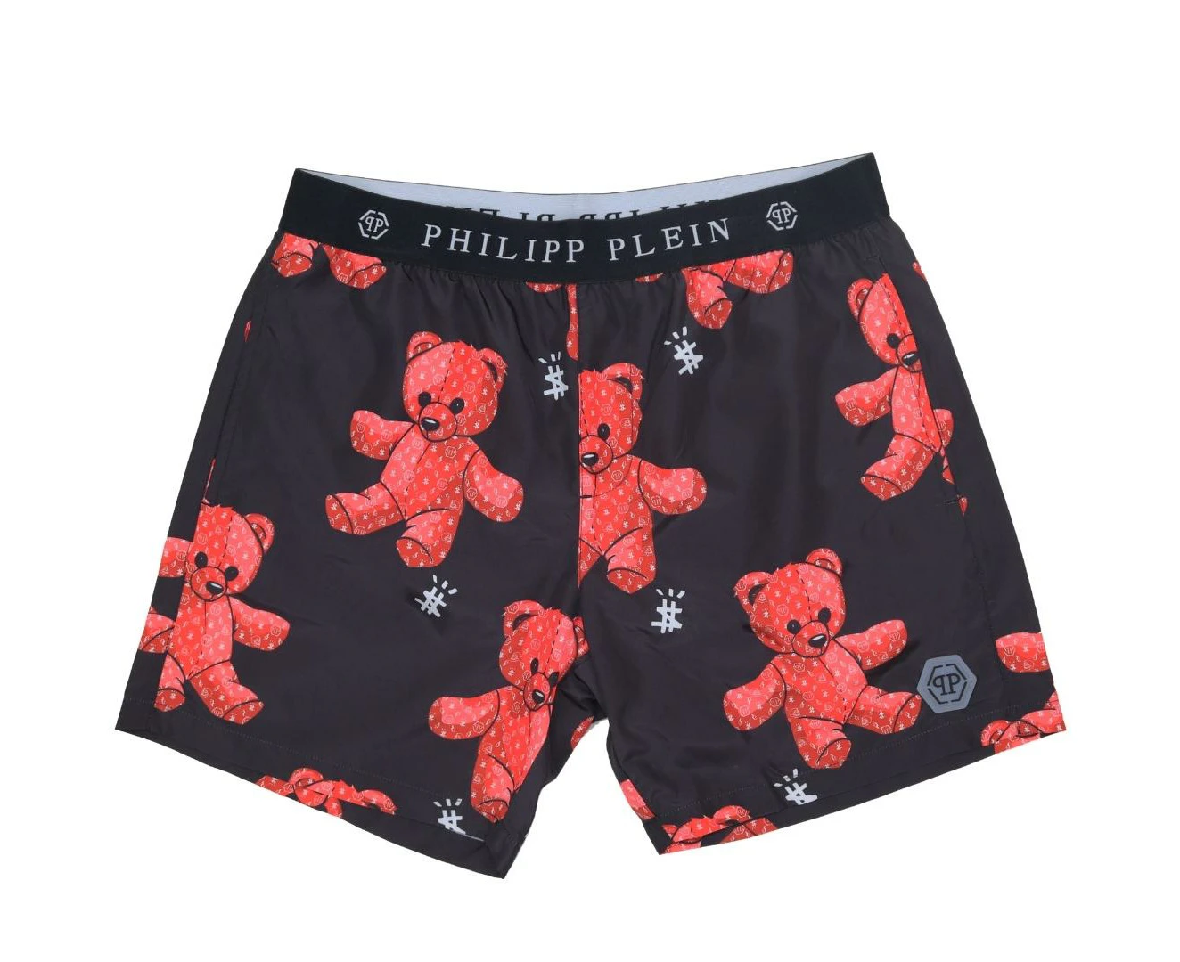 Philipp Plein Mens CUPP03 M0199 Swim Shorts Black