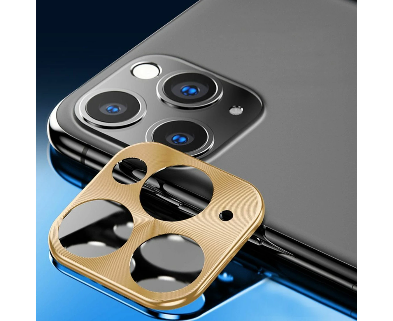 Rear Camera For iPhone 11 Pro Max / 11 Pro Metal Lens Protection Cover Gold