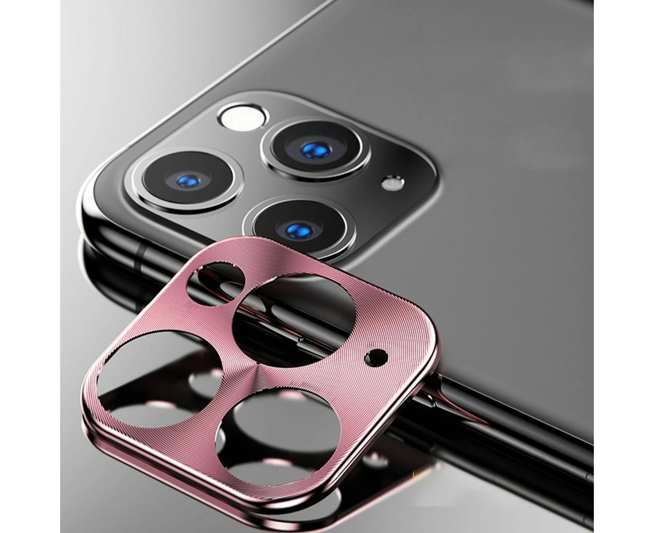 Rear Camera For iPhone 11 Pro Max / 11 Pro Metal Lens Protection Cover Rose Gold