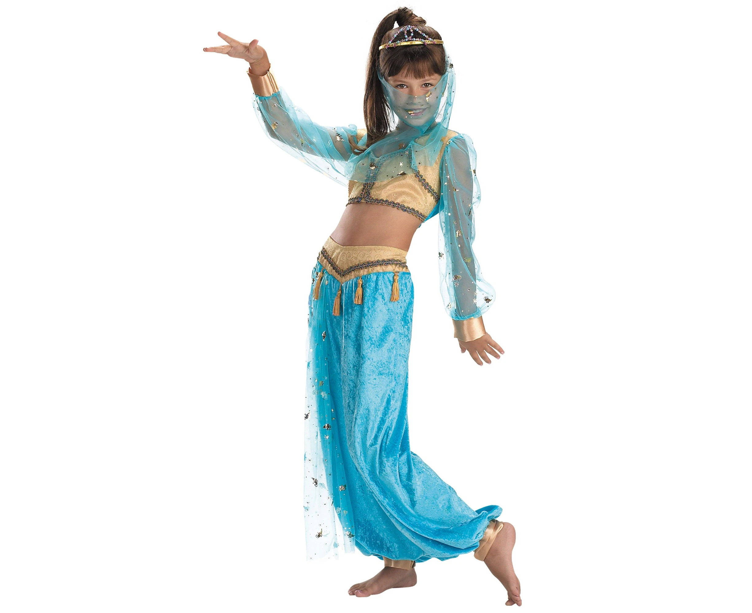 Mystical Genie Arabian Aladdin Princess Harem Book Week Girls Costume