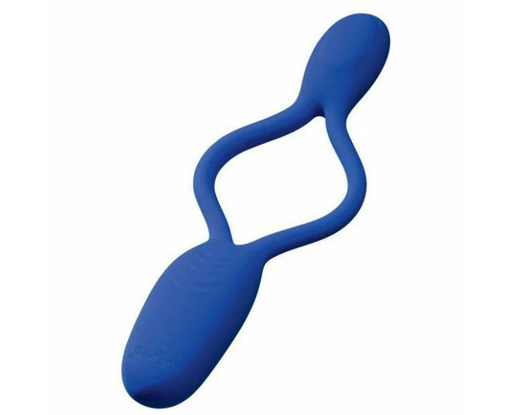 Beauments Flexxio Blue Couples Vibrator Powerful Dual Motor Silicone Pleasure Toy For Couples Model Flex 1001 Designed For Enhanced Stimulation And In