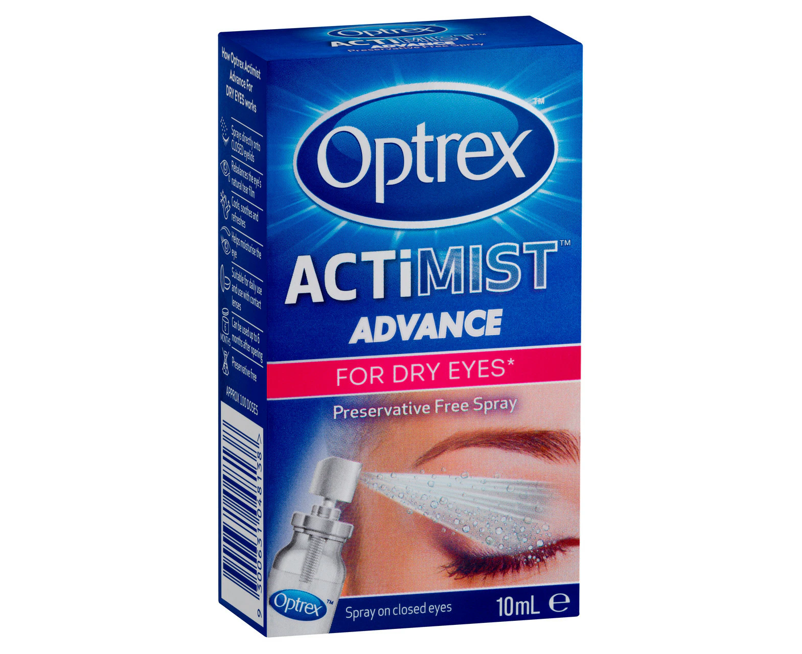 Optrex Advance ActiMist Preservative Free Eye Spray 10mL