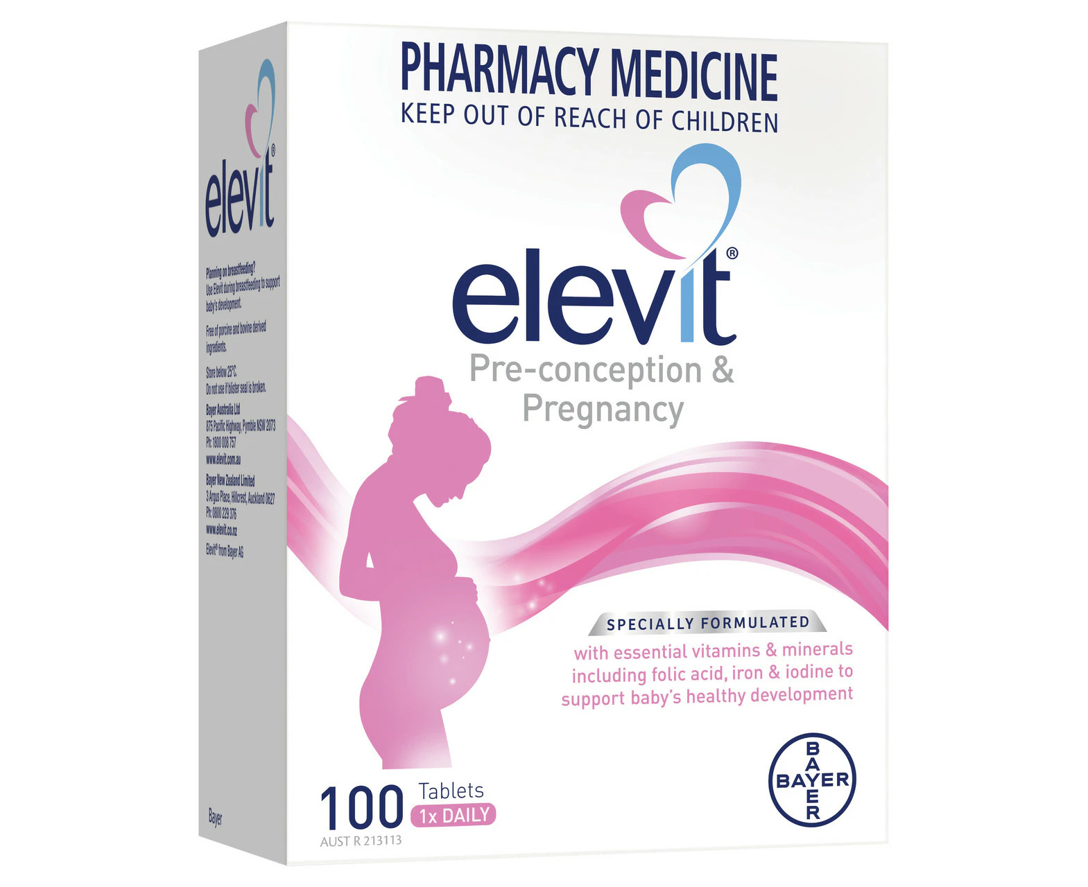 Elevit Pre-conception and Pregnancy Multivitamin Tablets 100 pack (100 days)