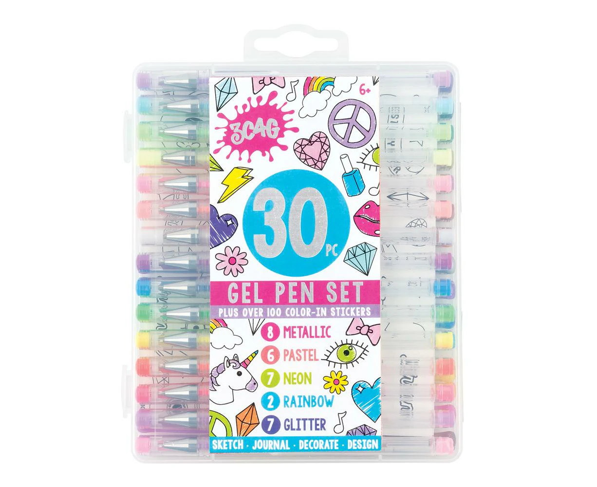 Gel Pen Set, 30 Piece