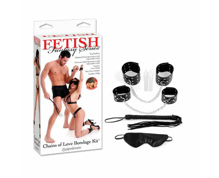 5 Pieces Set Fetish Fantasy Series Chains Of Love Bondage Kit