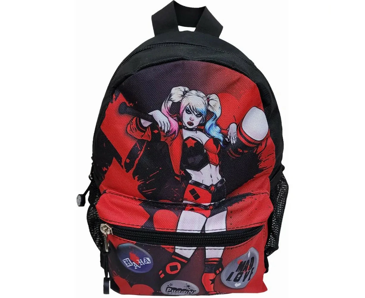 Spiral Direct Splattered Harley Quinn Mini Backpack (Black/Red) - HE2103