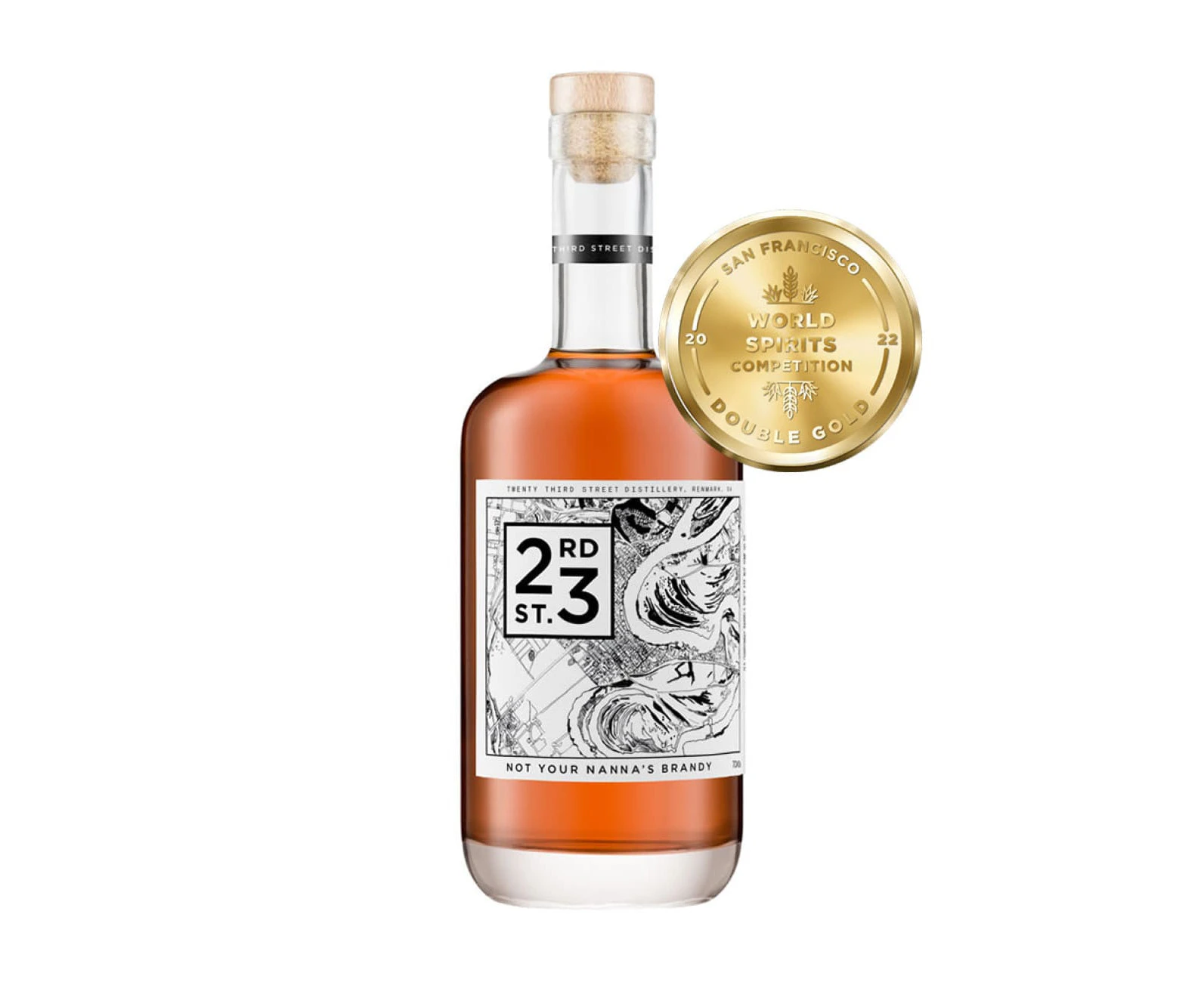 23rd Street Distillery Not Your Nanna's Brandy, 700ml 40% Alc.