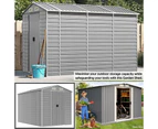 Garden Sheds Outdoor Storage House Metal Tool Equipment Workshop Shelter Shed