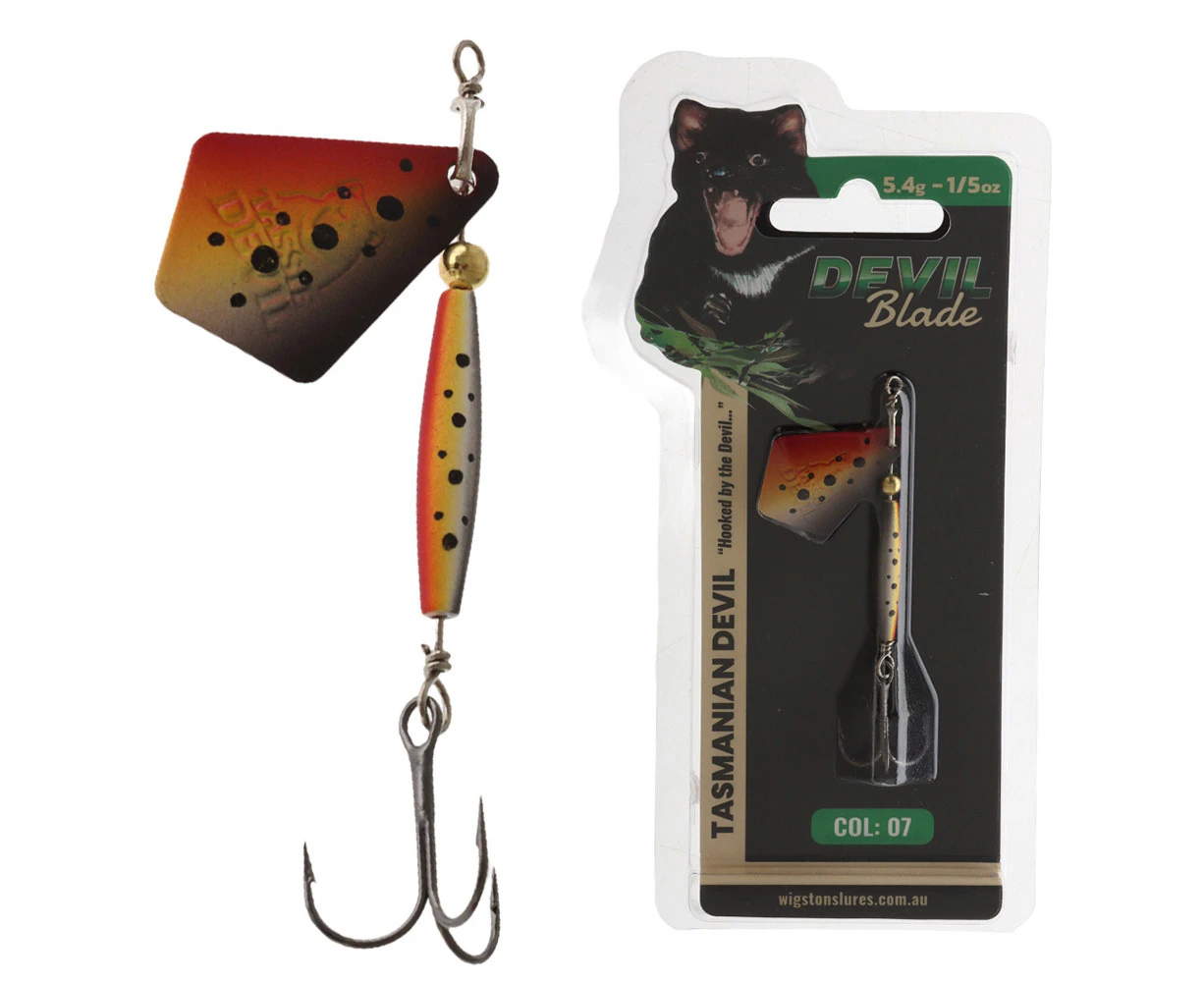 Tasmanian Devil Blade Spinner Lure 5.4g Spotted Dog