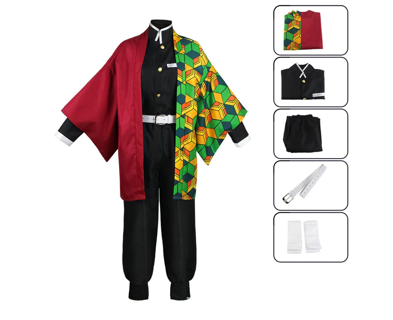 Demon Slayer Giyu Tomioka Kids Costume Kimetsu No Yaiba Anime Cosplay