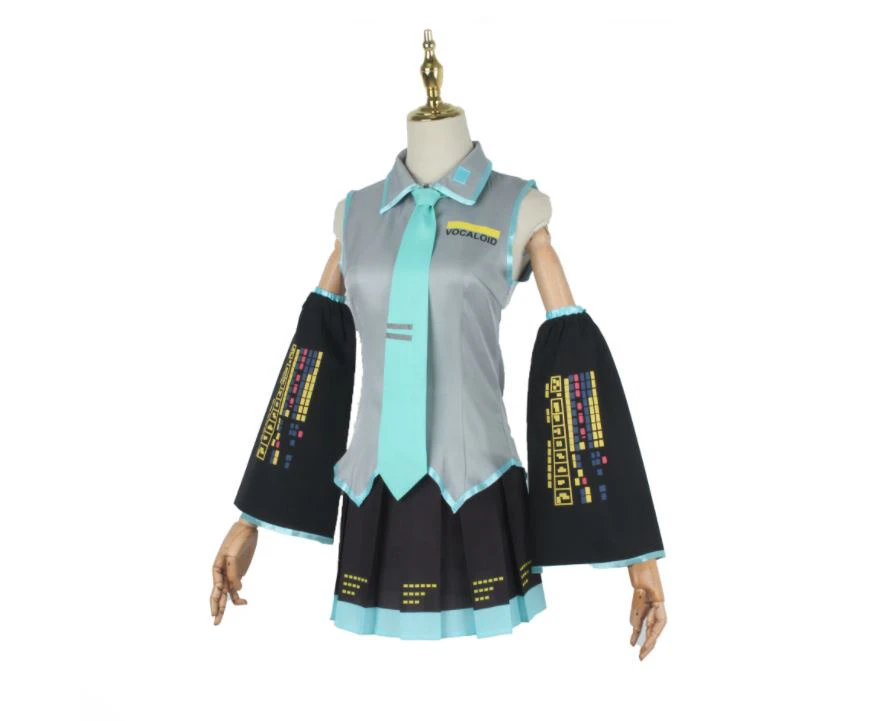 Vocaloid Hatsune Miku Adult Costume Uniform Dress Anime Cosplay