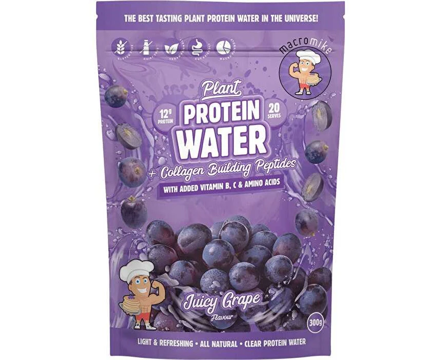 Macro Mike Plant Protein Water Juicy Grape 300g