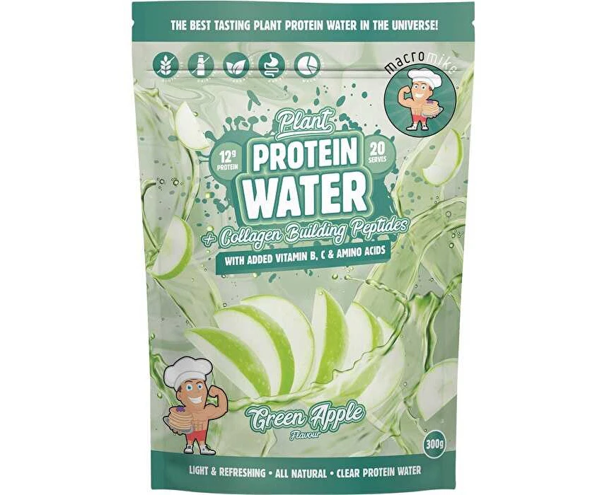 Macro Mike Plant Protein Water Green Apple 300g