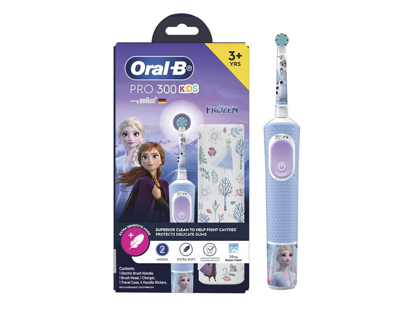 Oral B Power Toothbrush Pro 300 Kids Frozen w/ Travel Case