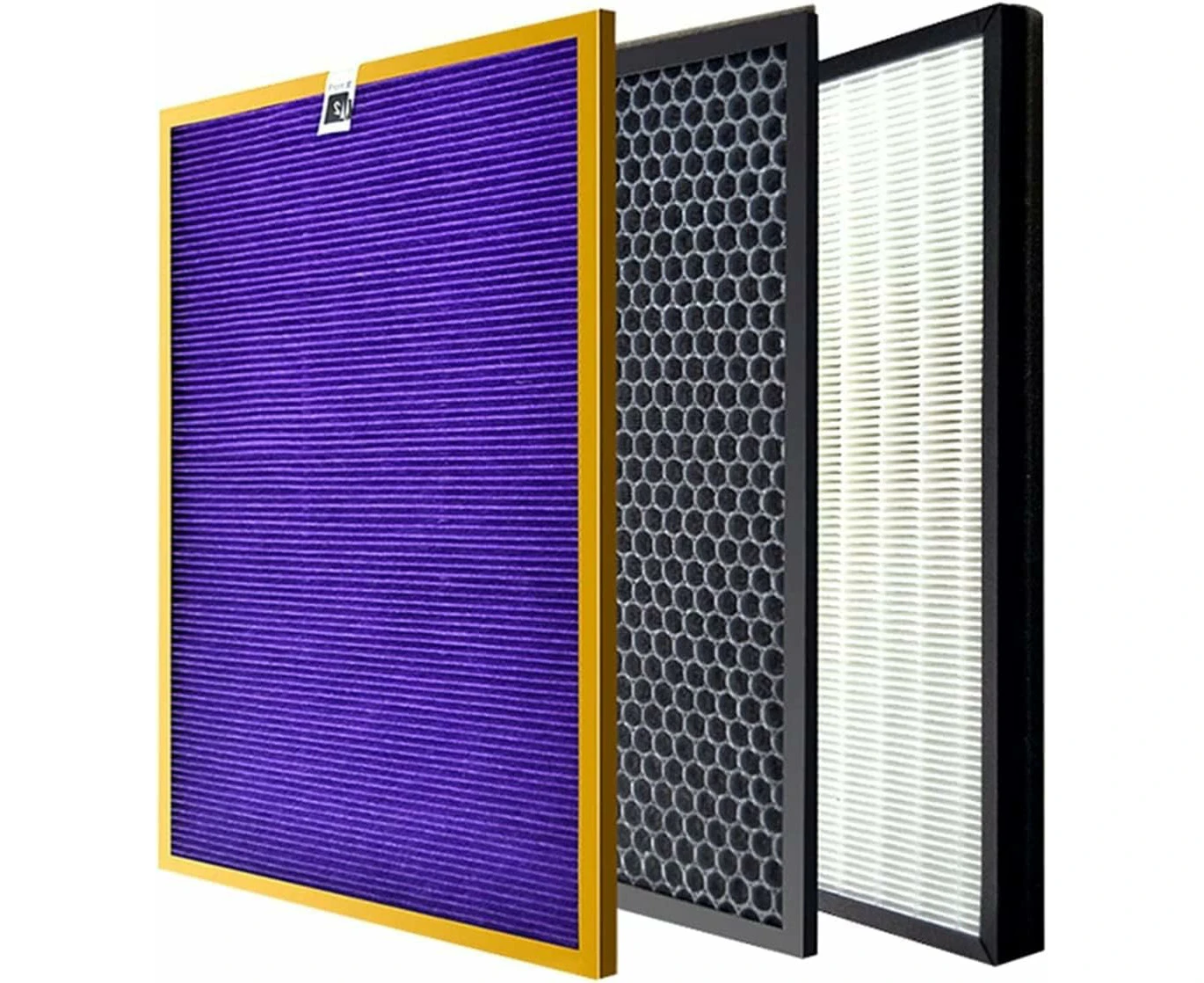 3pcs AC4151/AC4153/AC4154 Filter Kit Compatible with Philips AC4372 C4373 C4374 C4375 Air Purifier Parts HEPA Carbon Filters