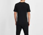 Champion Men's Tonal Script Tee / T-Shirt / Tshirt - Black