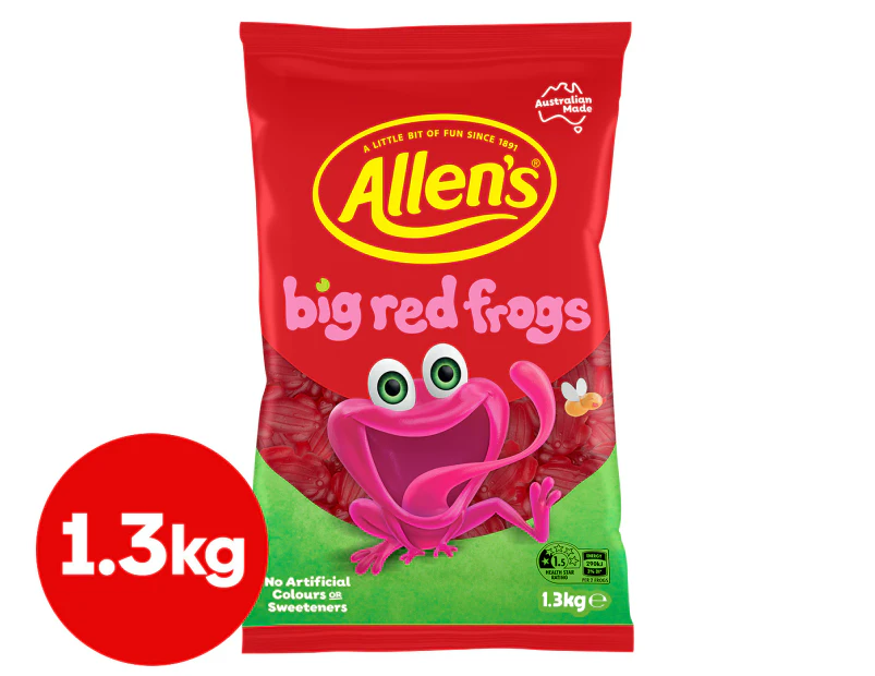 Allen's Big Red Frogs Raspberry 1.3kg