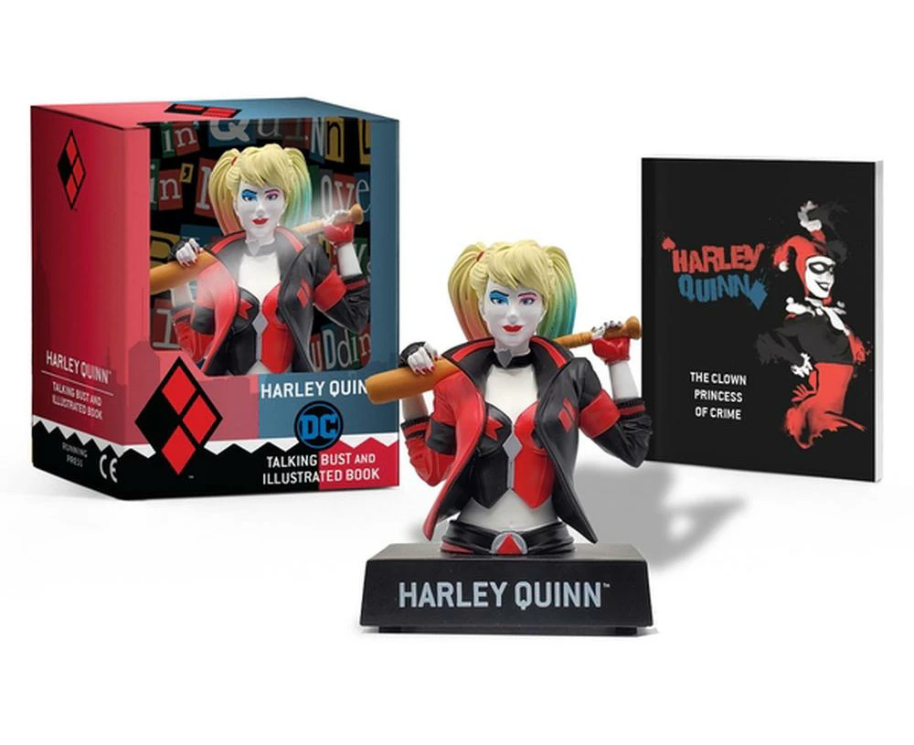 Harley Quinn Talking Figure and Illustrated Book