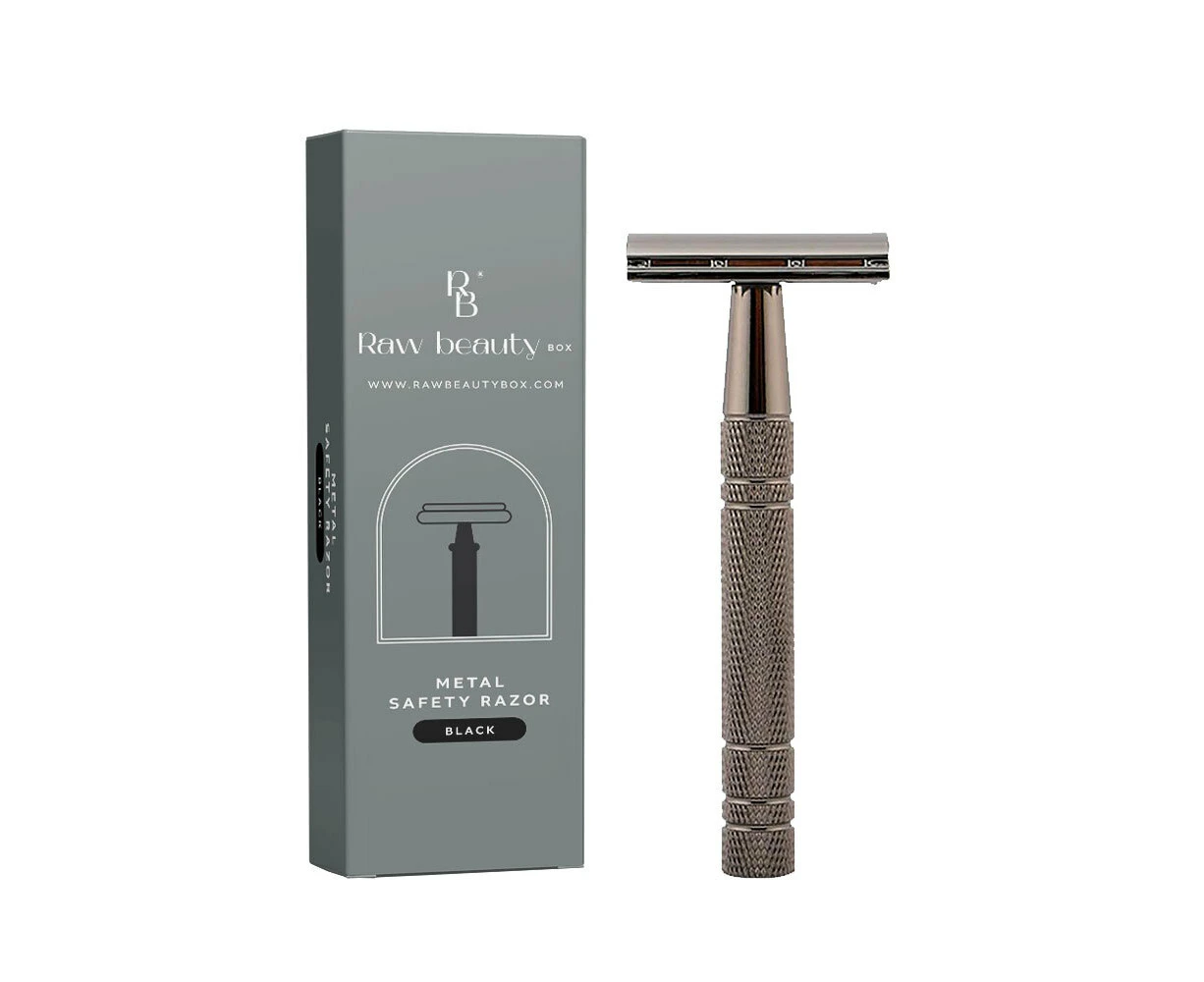 Black | Stainless Steel Safety Razor