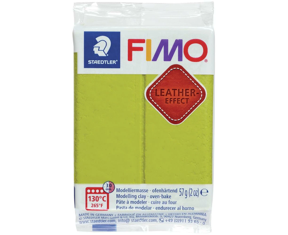 Fimo Leather Effect Polymer Clay 2oz - Olive*