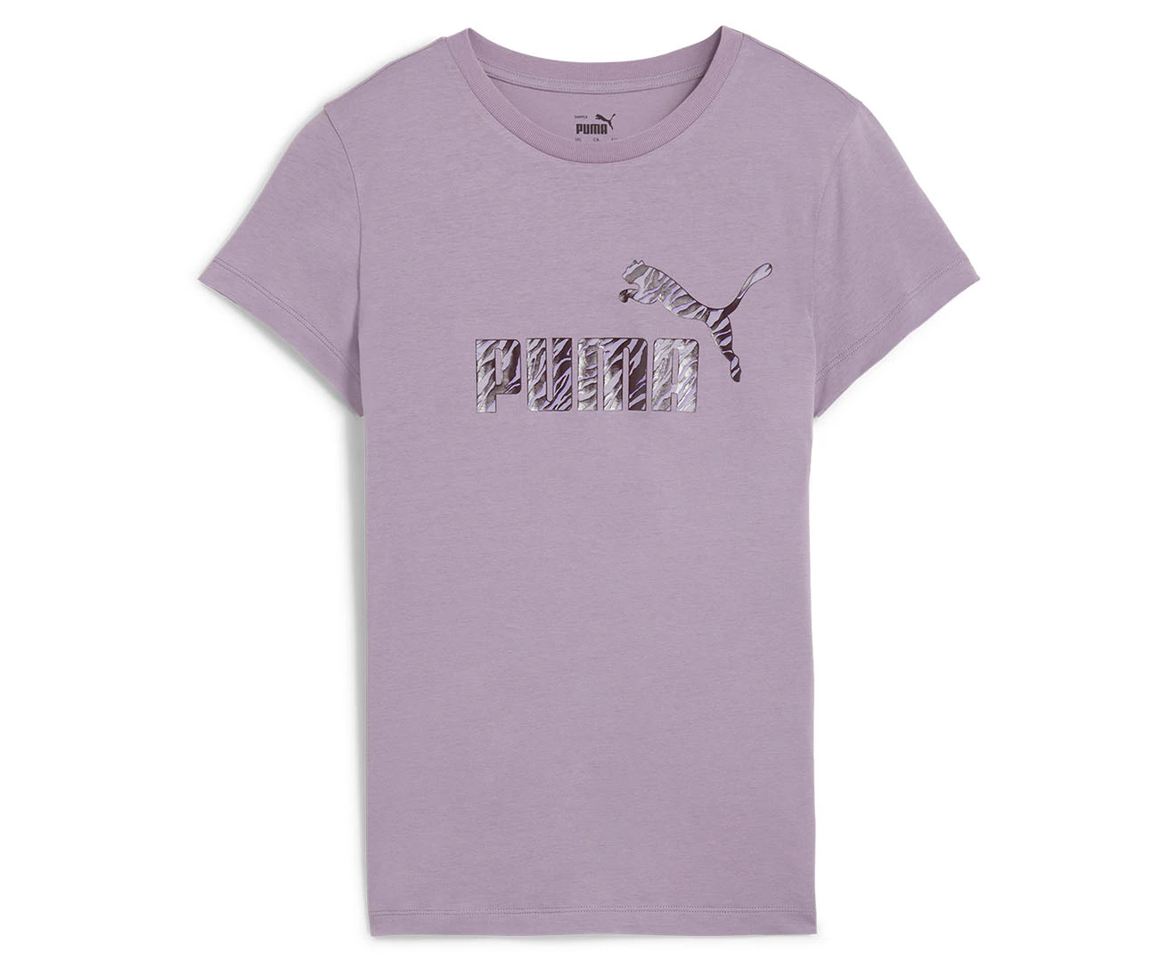 Puma Women's Essentials+ Animal Logo Tee - Pale Plum