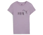 Puma Women's Essentials+ Animal Logo Tee - Pale Plum