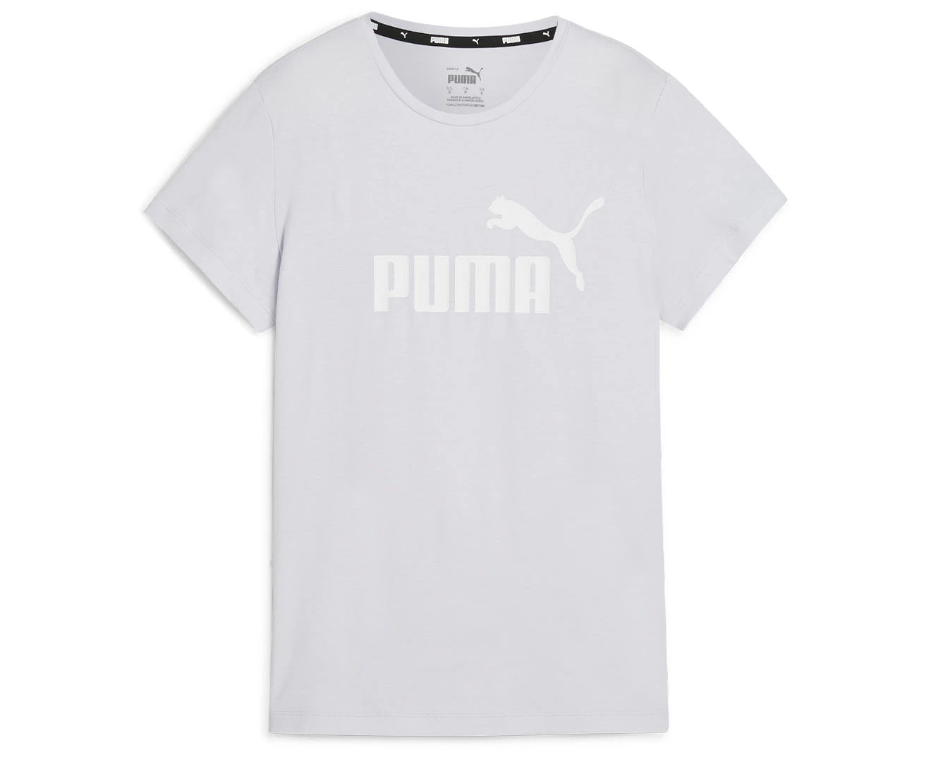 Puma Women's Essentials Logo Tee / T-Shirt / Tshirt - Silver Mist