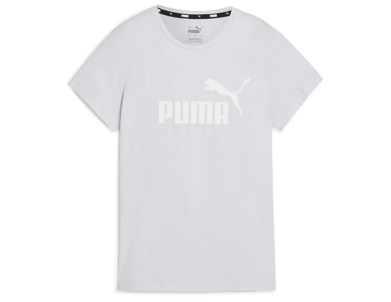 Puma Women's Essentials Logo Tee / T-Shirt / Tshirt - Silver Mist