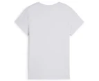 Puma Women's Essentials Logo Tee / T-Shirt / Tshirt - Silver Mist