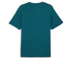 Puma Men's Essentials+ Logo Lab Gradient Tee / T-Shirt / Tshirt - Cold Green