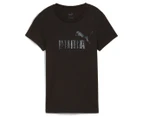 Puma Women's Essentials+ Animal Logo Tee - Black