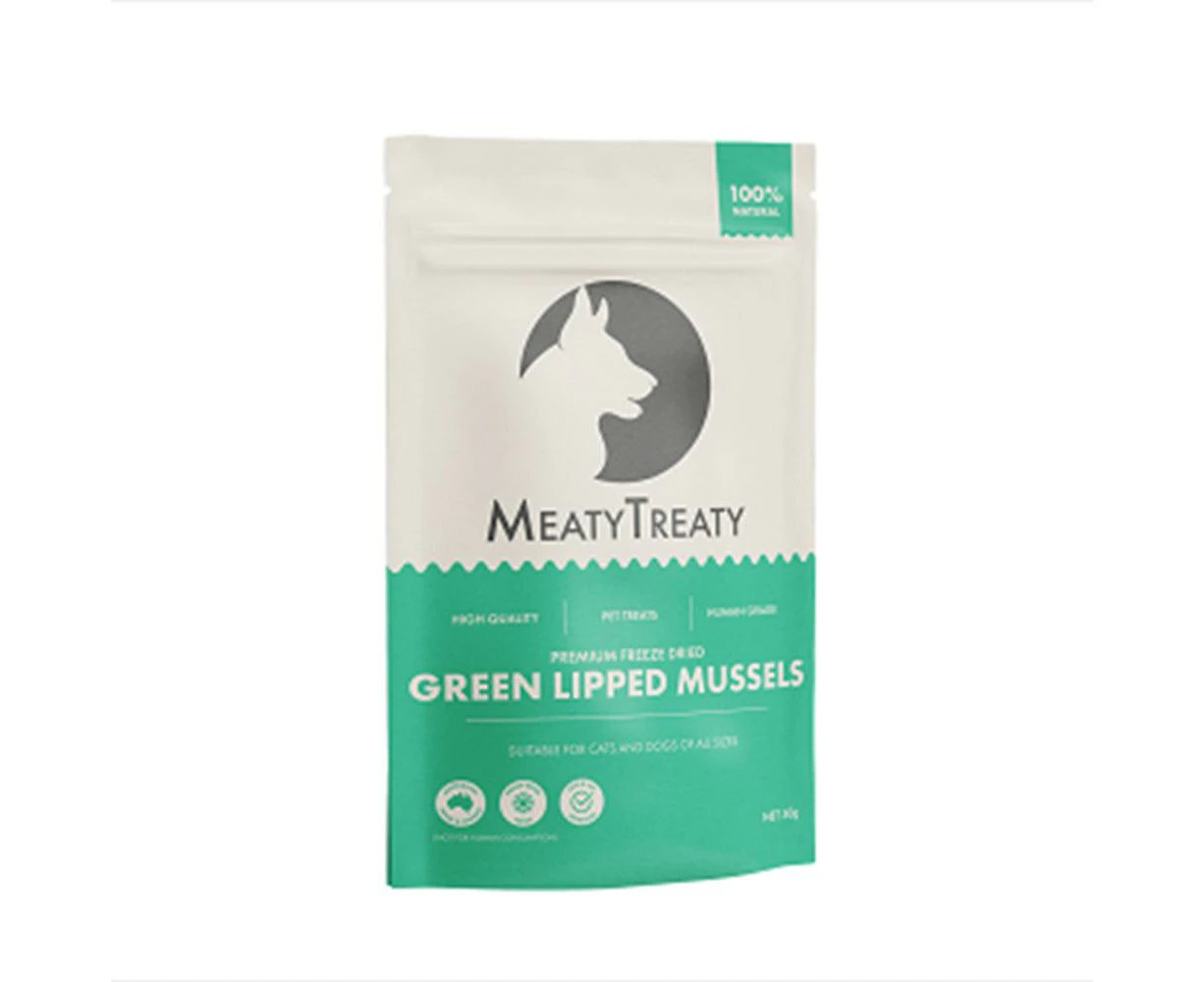 Meaty Treaty Freeze Dried Grn Lip Mussels Dog & Cat 50G