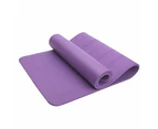 Fitness Master 10MM Thick Yoga Mat Pad NBR Nonslip Exercise Pilate Gym Purple