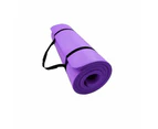 Fitness Master 10MM Thick Yoga Mat Pad NBR Nonslip Exercise Pilate Gym Purple