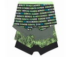 Bonds Kids'/Youth Boys' Trunks 4-Pack - Green/Black/Black