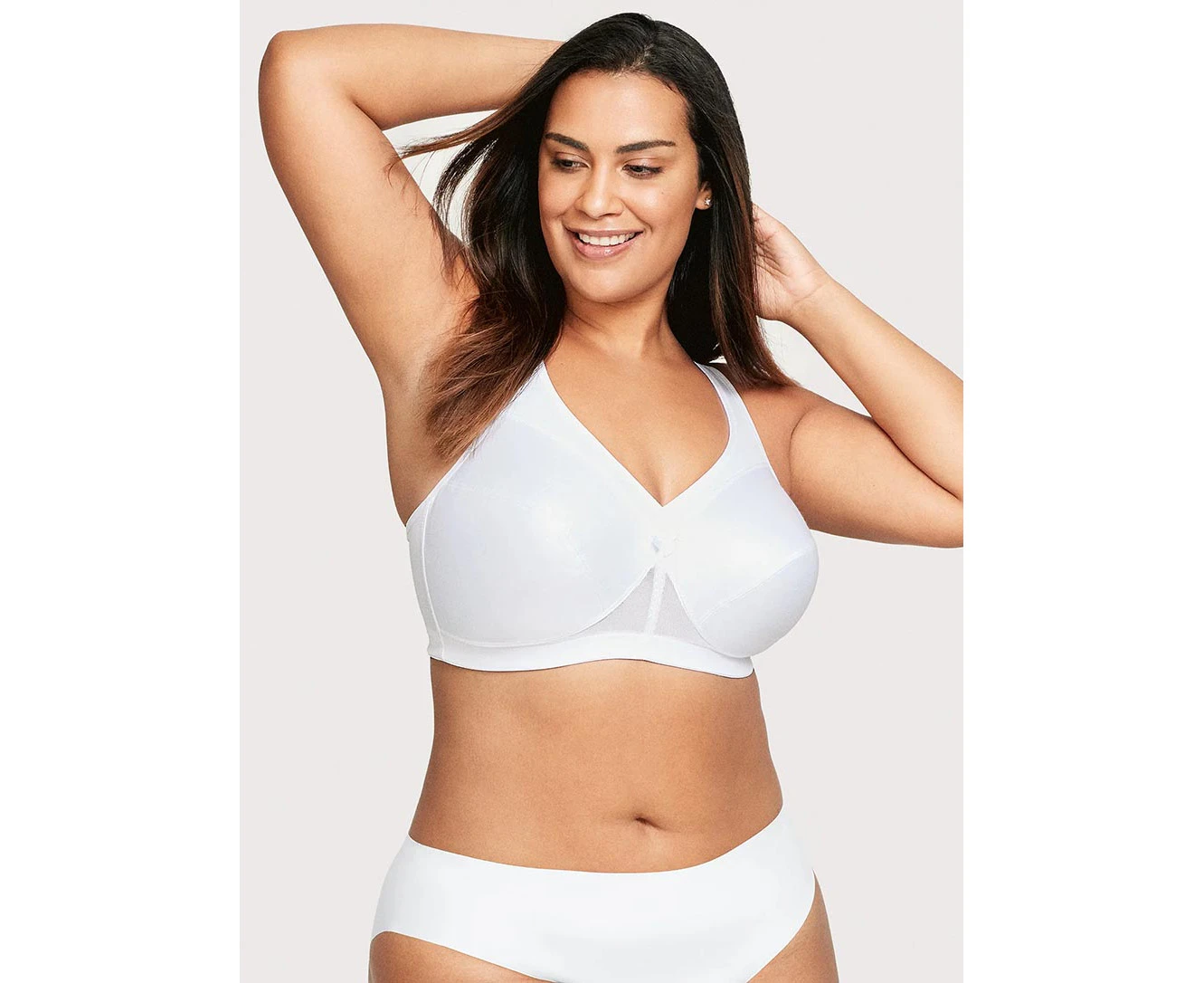 Glamorise White Women's US Size 42DD Active Support Full Coverage Bras