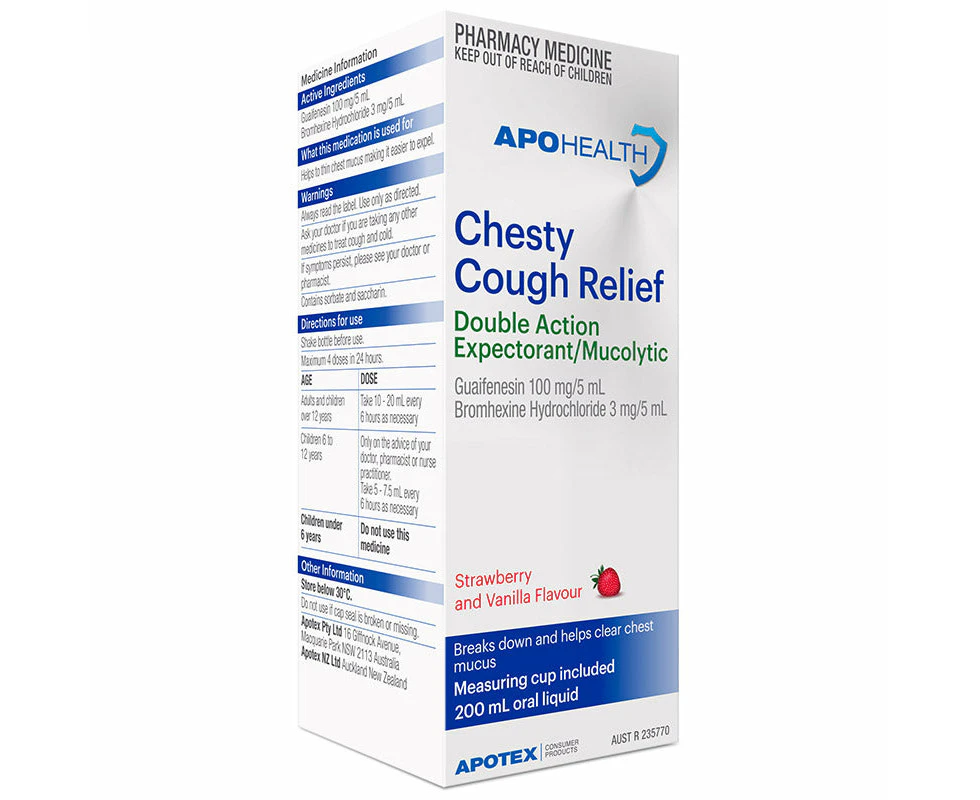 Apohealth Chesty Cough Relief Cough Liquid 200ml